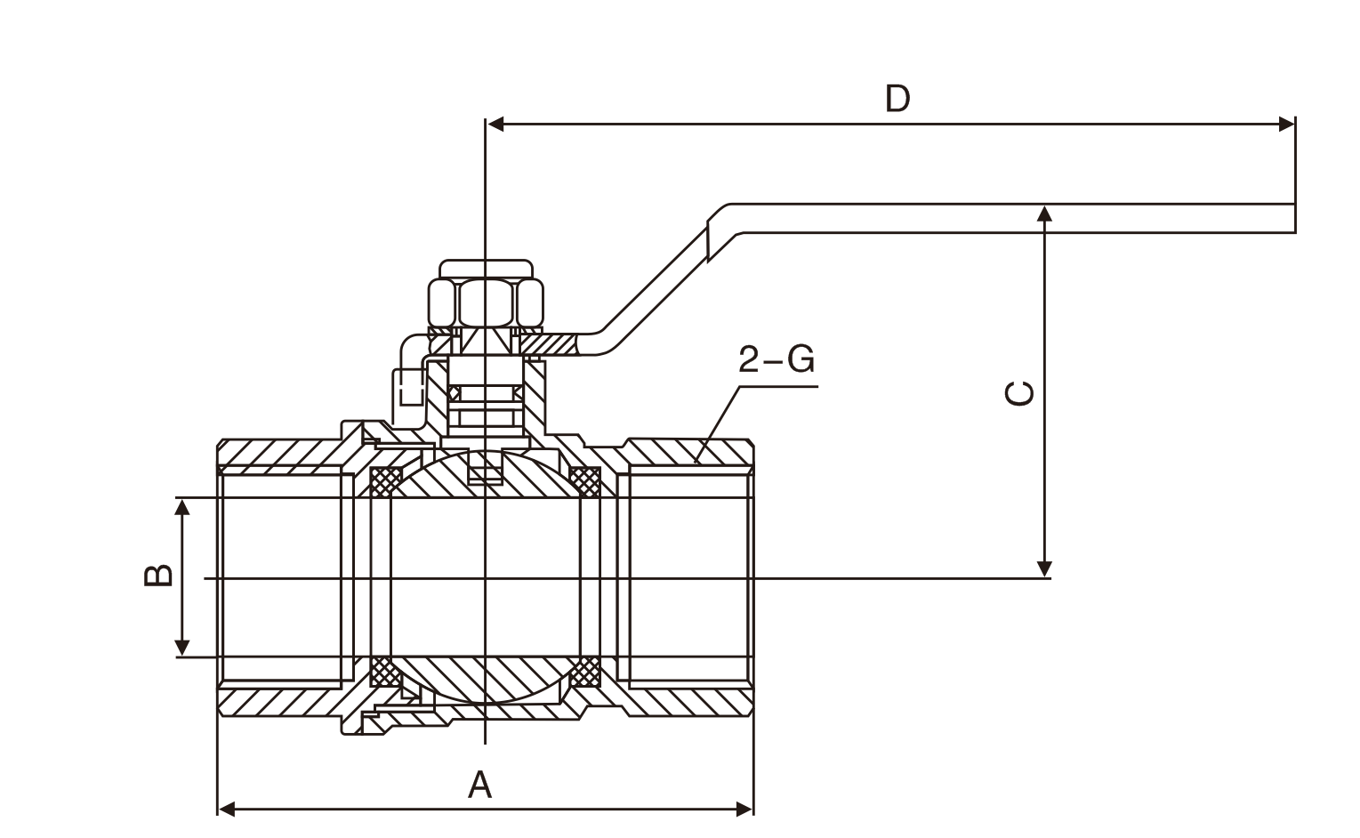 黃銅(tong)絲扣球(qiú)閥(圖1)