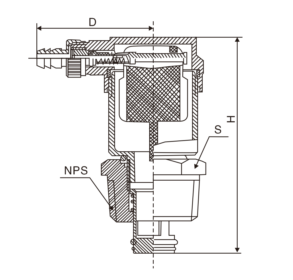 黃銅自(zì)動單向排(pái)氣閥(圖1)