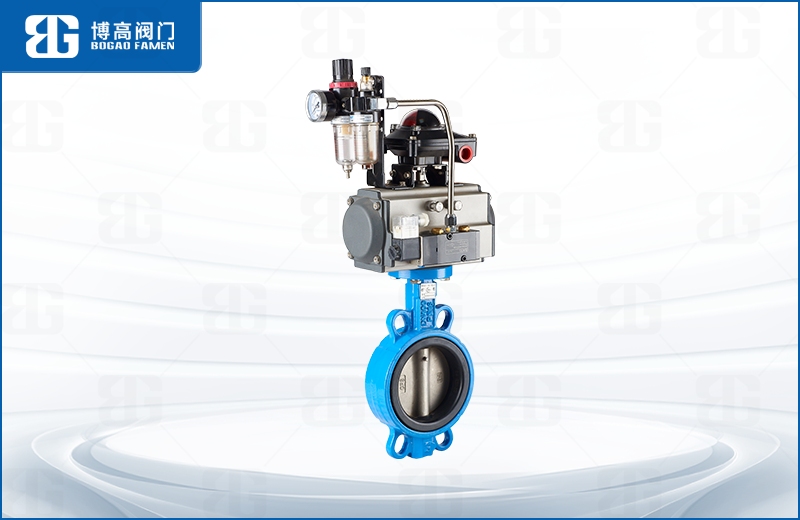 氣動對夾(jiá)中線蝶閥